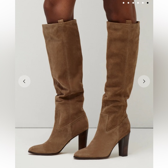 NEW Veronica Beard Vesper Boots Tall Knee High, Camel Natural - Picture 6 of 6